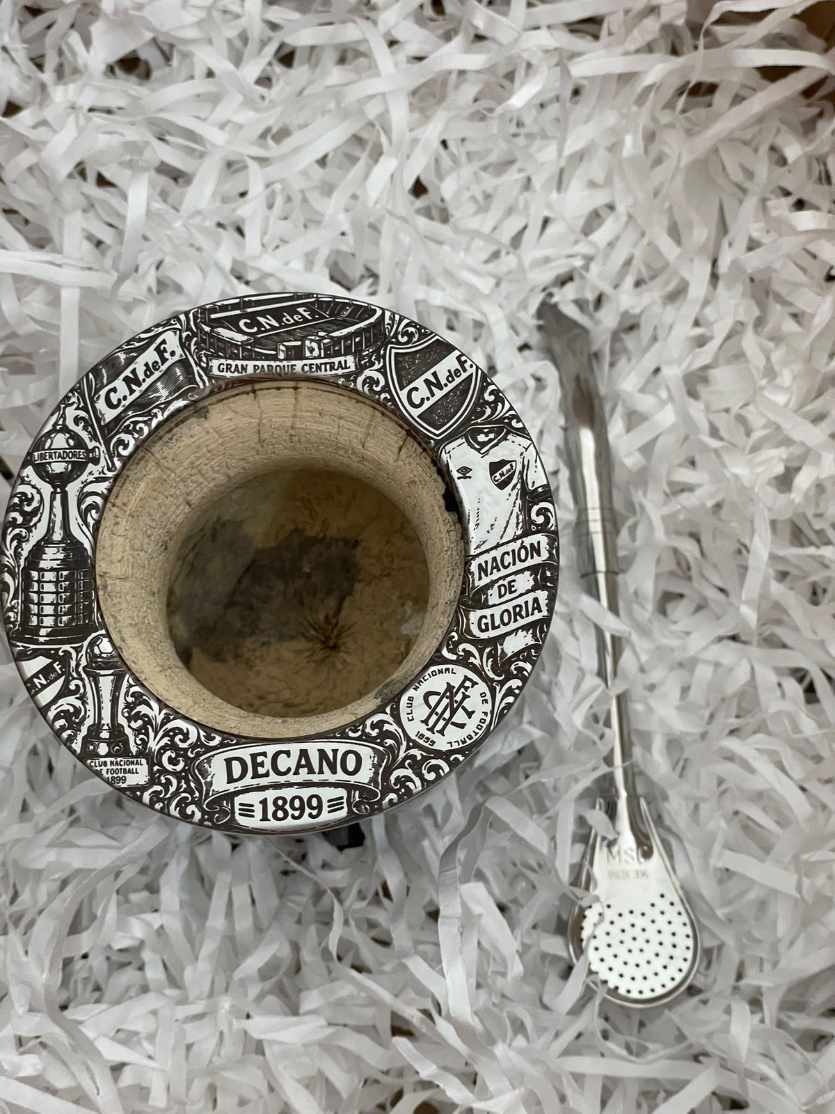 Mate ceramica con grabado de Nacional